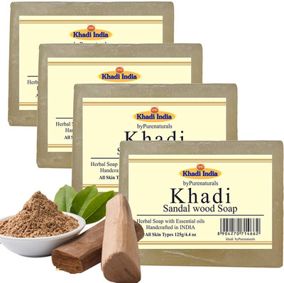 

Khadi Sandal wood Set of 4(500 g, Pack of 4)
