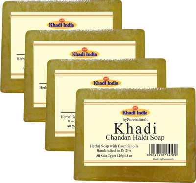 

Khadi Chandan Haldi Set of 4(500 g, Pack of 4)