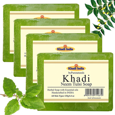 

Khadi Neem Tulsi Set of 4(500 g, Pack of 4)