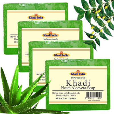 

Khadi Neem Aloevera Set of 4(500 g, Pack of 4)