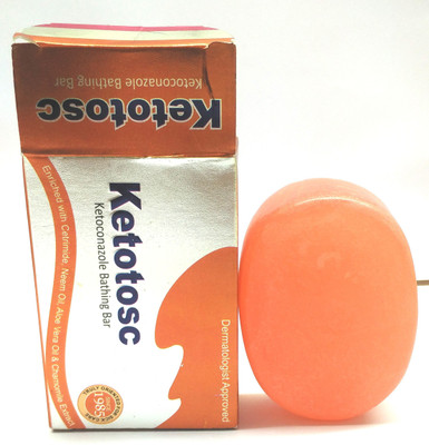 

Ketotosc ketoconazole soap 75 gm pack of 2(150 g, Pack of 2)