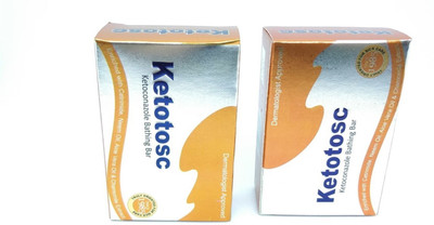 

Ketotosc ketoconazole soap 75 gm pack of 2(50 g, Pack of 2)