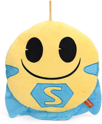 

My Baby Excels Emoji S Blue Cape Face Plush - 30 cm(Yellow, Blue), Blue;yellow