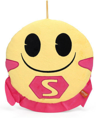 

My Baby Excels Emoji S Pink Cape Face Plush - 30 cm(Yellow, Pink), Pink;yellow
