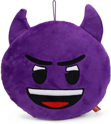 

My Baby Excels Emoji Purple Devil Face Plush - 30 cm(Violet)