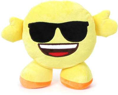 

My Baby Excels Standing Emoji Feeling Cool Plush 30 cm - 30 cm(Yellow)