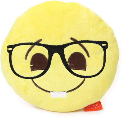 My Baby Excels Emoji Nerd Face Plush 30 cm - 30 cm(Yellow)