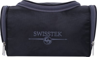 

Swisstek Toilet Pouch Travel Toiletry Kit(Black, Grey)