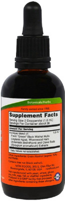 

Now Foods Now Foods, Fresh Green Black Walnut Wormwood Complex,(60 ml)