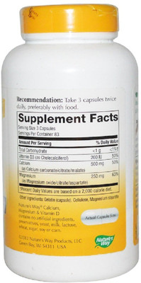 

Nature's Way Calcium Mag & D Complex(250 No)