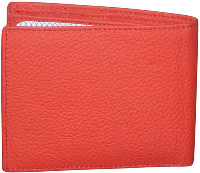 

Style 98 Men Red Genuine Leather Money Clip(6 Card Slots)