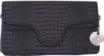 

RHHENSO Women Black Artificial Leather Wallet(5 Card Slots)