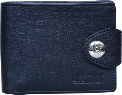 

Rich Club Boys Black Genuine Leather Wallet(5 Card Slots)