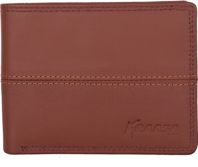 

Kraasa Men Casual Brown Genuine Leather Wallet(6 Card Slots)