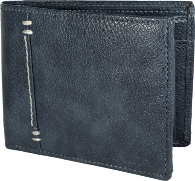 

Phoenix Men Blue Genuine Leather Wallet(3 Card Slots)