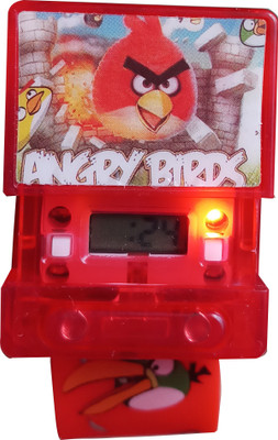 

SS Traders -Cute Orange AngryBird Music and Lights Digital watch for Kids - Good gifting Item Watch - For Boys & Girls