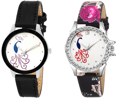 Spike New attractive Fashion Lifestyle Queen Analog Watch Sett Of Two For Girls and Women 054 Watch - For Girls
