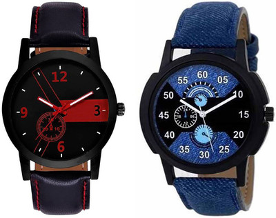 

ReniSales Analogue Stylish Designer Set Of Two Watch Combo For Boys & Girl Watch - For Men