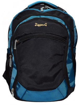 

Zipper-G DayPack 28 L Backpack(Blue, Black), Black;sky blue