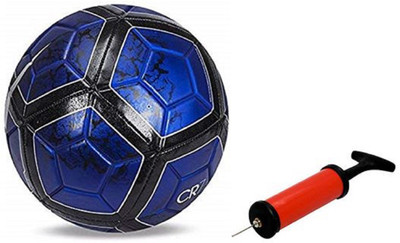 

ALEN CR 7 Blue Football + Air Pump Football - Size: (Pack of 2, Multicolor