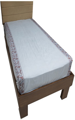 

JCQRD 300 TC Cotton Single Floral Bedsheet(Pack of 1, Blue)