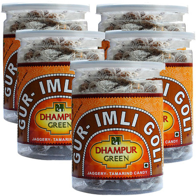 

Dhampur Green Gur Imli Goli, 200g Imli Mouth Freshener(Pack of 5)