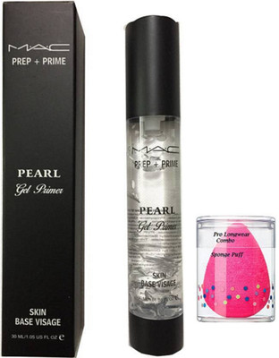 

Pro longwear combo Sponge Puff,M.A.C Pearl Gel Primer(Set of 2)
