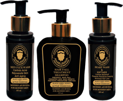 

Daarimooch Black label series giftset (With Active Charcoal)(Set of 3)