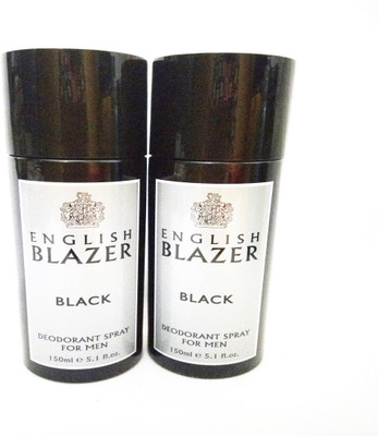 

English Blazer Black Deodorant Spray - For Men(300 ml, Pack of 2)