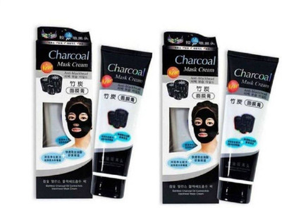 

Shopeleven Black Mask Blackhead Remover Peel Off Mask Mud Face Mask Charcoal Mask Nose Acne Treatment Oil Control Skin Care (Pack of 2)(260 g)