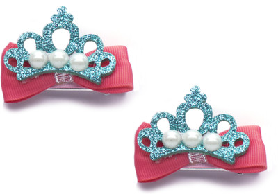 

Little Rabbit Crown Hair Clips For Baby Girls (Peach_Set Of_2) Hair Clip(Pink)