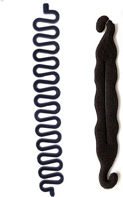 

Vcare set of 2 different hair accessories French tool, magic puff small and large , Juda Maker Hair Accessory Set, (Black) Hair Accessory Set Hair Accessory Set(Black)