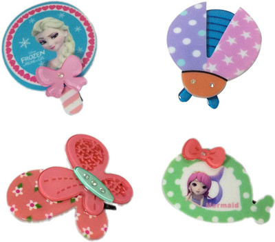 

New Arihant Traders New Arihant Traders- Hair Clip/Hair Pin for baby Girls/Kids (Multicolor) (4 pieces) Hair Accessory Set, Hair Clip, Tic Tac Clip, Hair Pin(Multicolor)