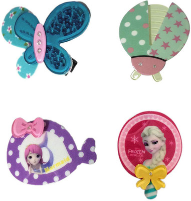 

New Arihant Traders New Arihant Traders- Hair Clip/Hair Pin for baby Girls/Kids (Multicolor) (4 pieces) Hair Accessory Set, Hair Clip, Tic Tac Clip, Hair Pin(Multicolor)