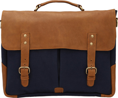 

Carry Me Messenger Bag(Tan, Blue), Blue;tan