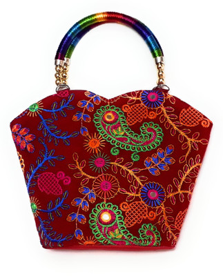 

Unique Fashion Hand-held Bag(Red, Multicolor), Multicolor;red