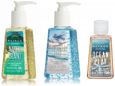 

Rayron Hand Sanitizer Combo Pack of 3 Ocean Play 30ml Free With Naked Island 300ml and Beach Bae 300ml(630 ml, Bottle, Pack of 3)