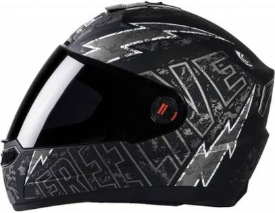 Steelbird Helmet SBA-1 Free Live and Matt Finish (Large, Black and Grey) Motorbike Helmet (Black with grey)