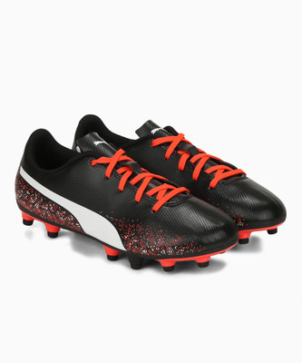 

Puma Boys & Girls Lace Football Shoes(Black, Puma black-puma white-red blas