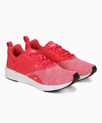 

Puma Boys & Girls Lace Running Shoes(Pink, Puma white-paradise pink-puma