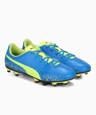 

Puma Boys & Girls Lace Football Shoes(Blue, Blue yellow black