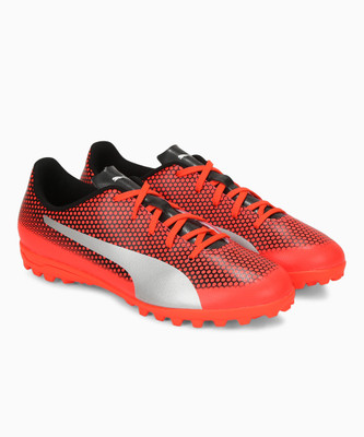 

Puma Boys & Girls Lace Football Shoes(Orange, Red blast-puma silver-puma bla