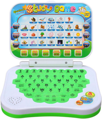 

Shrines Study Game Kids Mini Laptop English Learner Study Game Computer(Multicolor)