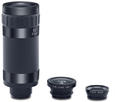 

M-Max Universal 3-in-1 Cell Phone Macro and Wide Angle Camera Lens Kit for All Android and iOS Devices Mobile Phone Lens(Wide and Macro)