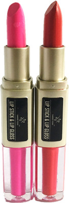 

Sweet Rose Lip Gloss & Stick 2 shades 24 hours(Red, Pink)
