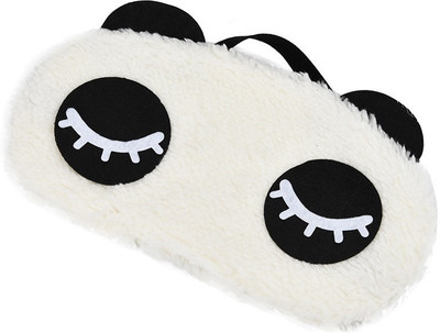 

Embernation Panda Sleeping Mask Panda Eye Mask Sleeping Blindfold Nap Cover (Pretty Curly Eyes Panda) Sleeping Mask(White, Pack of 1