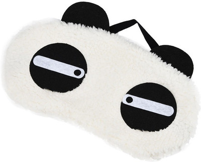 

Embernation Panda Sleeping Mask Panda Eye Mask Sleeping Blindfold Nap Cover (Straight Eyes Panda) Sleeping Mask(White, Pack of 1