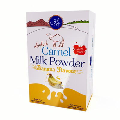 

Aadvik Freeze Dried Camel Banana Flavor 30g x 5 packs Flavored Milk Powder(150 g, Pack of 5)