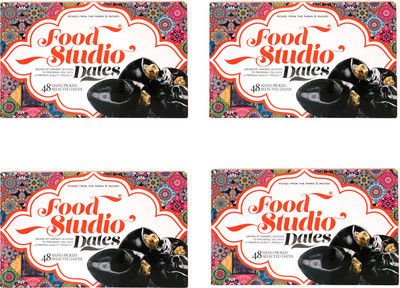 

Food Studio Premium Quality Hand Picked Selected Dates Pack of 4 (650 gm Each,48 Pieces Each) Dates(100 g, Box)