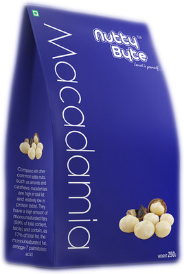 

nuttybyte Crunchy Macadamia Nuts(250 g, Vacuum Pack)